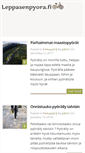 Mobile Screenshot of leppasenpyora.fi